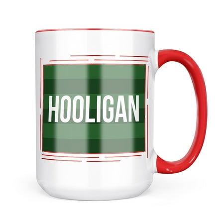 

Christmas Cookie Tin Hooligan St. Patrick s Day Dark Green Stripes Mug gift for Coffee Tea lovers
