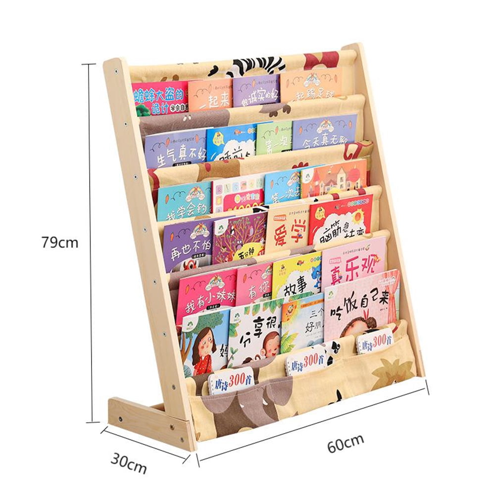 Toy Book Storage Cabinet,7 Tier Toddler Bookcase for Playroom Bedroom Living Room