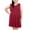 Wine, variant on TAGOLD Womens Camis Sleeveless Dress Solid Color Crew Neck Plus Size Loose Summer Midi Dress
