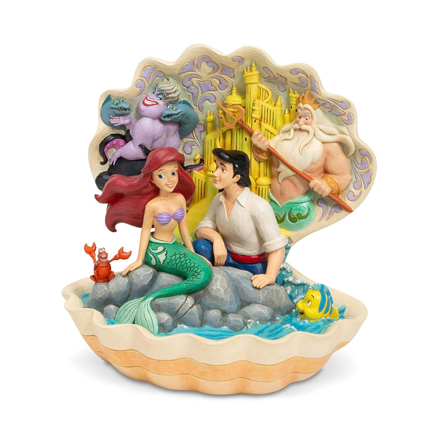 Ceramic Salt & Pepper Shaker Set The Little Mermaid's Sebastian & Flounder 