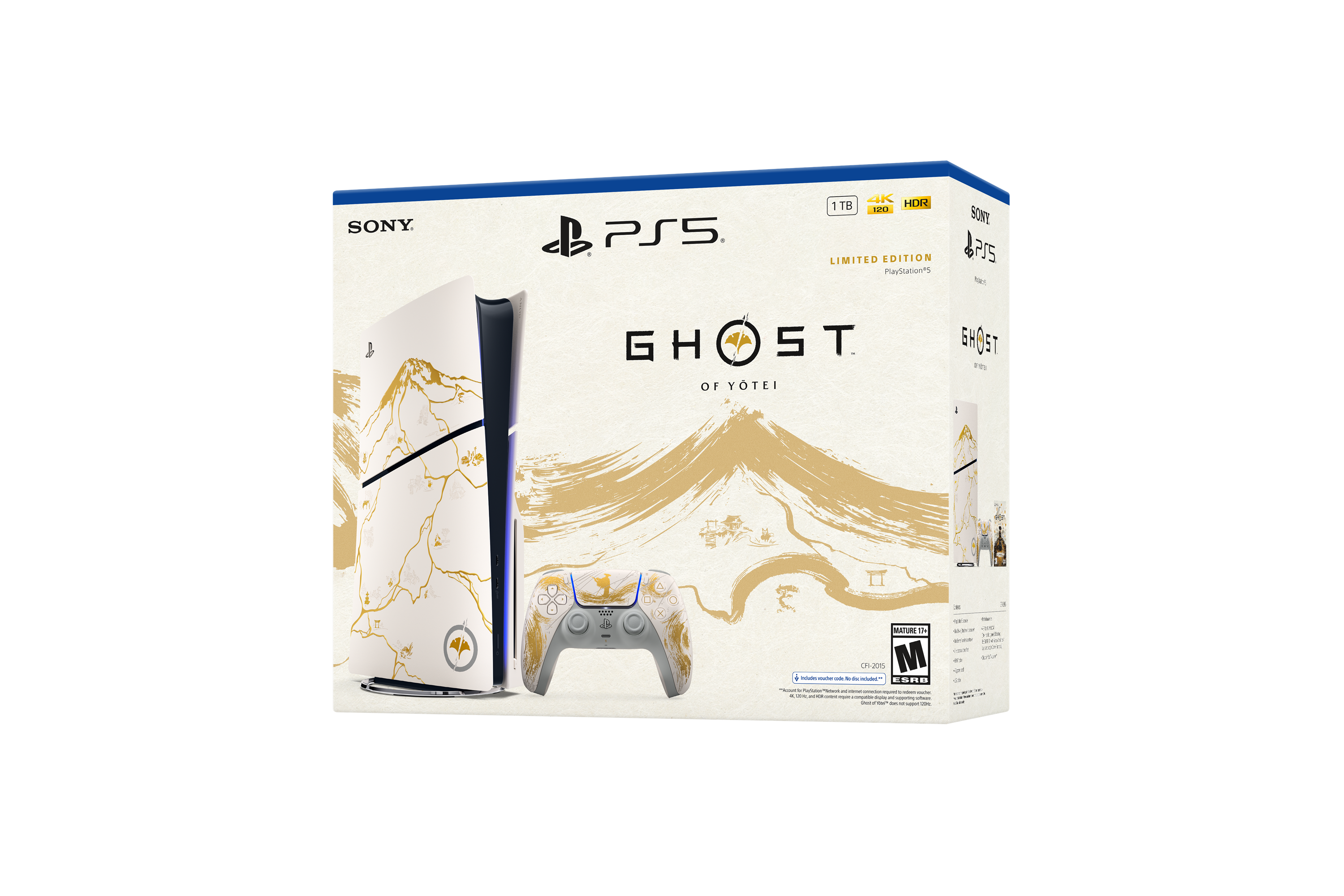 Consola PlayStation 5 - Paquete edición limitada Ghost of Yotei Gold 7