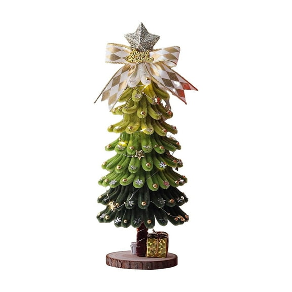 Christmas Tree Table Decorations, Mini Artificial Christmas Tree Tabletop Small Xmas Tree for Holiday Indoor DIY Christmas Decor