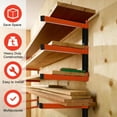 thumbnail image 5 of Wall Mount Lumber Rack with 3 Levers, Heavy Duty Storage for Garage & Indoor Use, Orange (4 Pack), 5 of 6