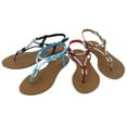 thumbnail image 2 of Starbay Women's T-Strap Flats Sandals Tan Size 6, 2 of 2