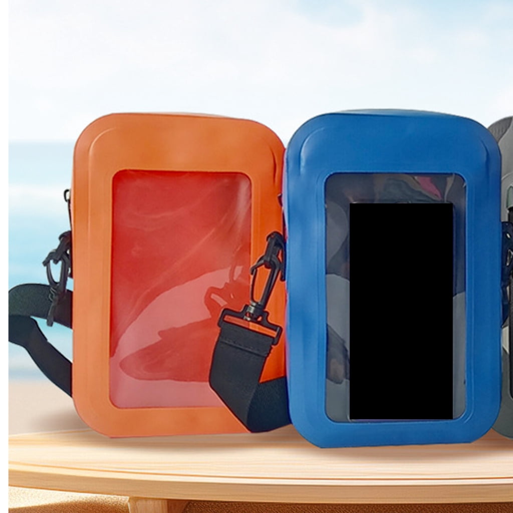 Water Resistant Phone Pouch For Outdoor Activities Touch Screens Dry Bag with Adjustable Strap For Most Smartphones
