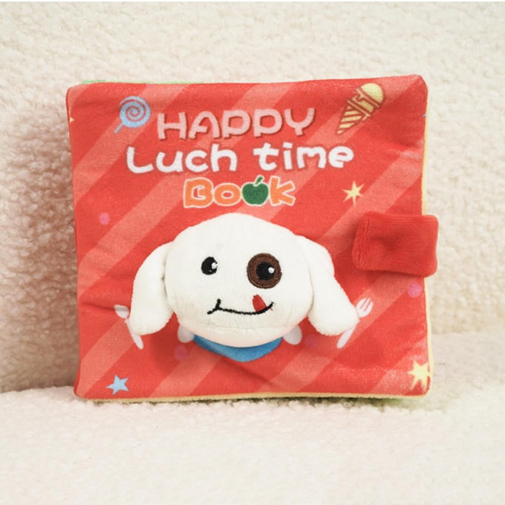 Dog Sniffing Puzzle Books Toy for Pet Plush Toy Book Snuffle Toy Soft Teething Toy Dogs Entertainment Book Toy Dog Suppl