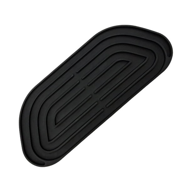 Bandeja dispensadora de agua negra, bandeja de goteo plegable para máquina de café, bandeja de goteo de silicona plegable para dispensador de agua, máquina de café, bandeja de goteo