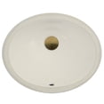 thumbnail image 4 of Nantucket Sinks UM-13x10 13-in x 10-in Small Ceramic Oval Undermount Vanity Bathroom Sink, 4 of 6