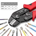 thumbnail image 3 of Ratchet Wire Crimper Plier U-Shaped-Ratchet Terminal Crimper for Pre-insulated Terminal, 3 of 5