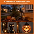 thumbnail image 5 of Clearance 35" Halloween Solar Pumpkin Moon Garden Stake Light with Black Cat Outdoor Waterproof LED Yard Decoration Hanging Jack-o'-Lantern for Garden, Patio, Walkway, Porch (A), 5 of 8
