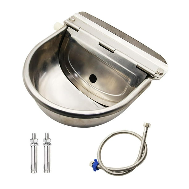 Bebedero automático para caballos, bebedero para perros y cabras. Sin agujero con tubería