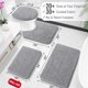 thumbnail image 2 of Alfombra de baño OLANLY Chenille extrasuave, absorbente, 120 x 60 cm, color gris, 2 of 6
