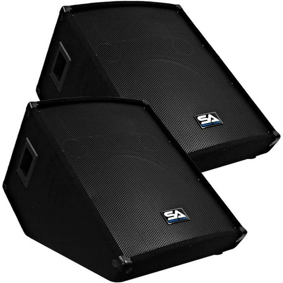 Seismic Audio SA-15M 2-way Indoor Floor Standing Speaker, 250 W RMS, Black