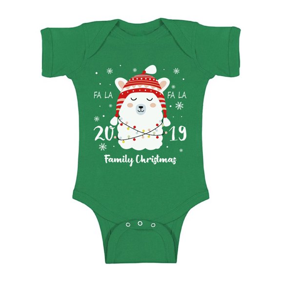 Awkward Styles Christmas Baby Outfit Bodysuit Xmas Lama Romper