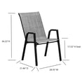 thumbnail image 2 of Deko Living 7 Piece Gray Outdoor Dining Chairs and Table Set, 2 of 5