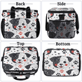 thumbnail image 3 of Herdesigns Funny Dog Large Lunch Bag Insulated Thermal Lunchbox Reusable Leakproof Cooler Bags with Shoulder Strap for Adults Men Women Work Picnic, Black Red Paw, 3 of 7