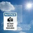 thumbnail image 6 of (2 Pack) Do Not Block Mailbox Sign, 6 of 7