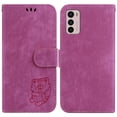 thumbnail image 2 of Compatible avec Motorola Moto G42 Embossé Mignon Tiger Étui Portefeuille à Rabat Porte-Cartes Étui, 2 of 5