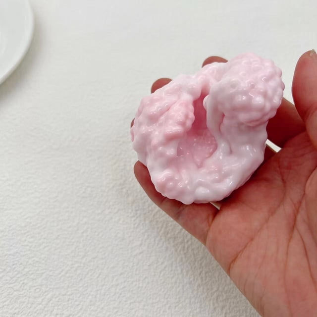 Bola de estrés de uva | Juguete sensorial de mano con cuentas de colores | Bola de compresión suave y moldeable para aliviar el estrés | Estimulación táctil y auditiva | Ayuda para la relajación y