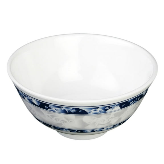 Excellante Blue dragon melamine dinnerware collection 9 oz, 4 3/8" rice bowl, comes in dozen