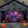 thumbnail image 1 of Cubierta para puerta de garaje Vrainito, 213 x 488 cm, decoración de Halloween, 1 of 7