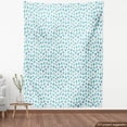 thumbnail image 4 of Ambesonne Aqua Fabric by the Yard Upholstery, Shells Scallop Starfish Clam, 2 Yards, Seafoam Deep Sky Blue, 4 of 5
