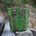 thumbnail image 3 of Cajas de ventana de plantas de flocado de resina, contenedores de plantas de flores pequeñas, maceta de flores flocadas para patio, oficina, interior Balde DYNWAVEMX macetas, 3 of 8