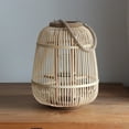 thumbnail image 4 of GUOOL Bamboo Rattan Lantern Hand Woven Tea Light Candle Holder Ornament 30x37cm, 4 of 8