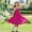 Hot Pink, variant on Pleated Dress for Girls Flowy Long Tween Formal Dress for Wedding Birthday Party Dance Gown Size 4T-15, Green
