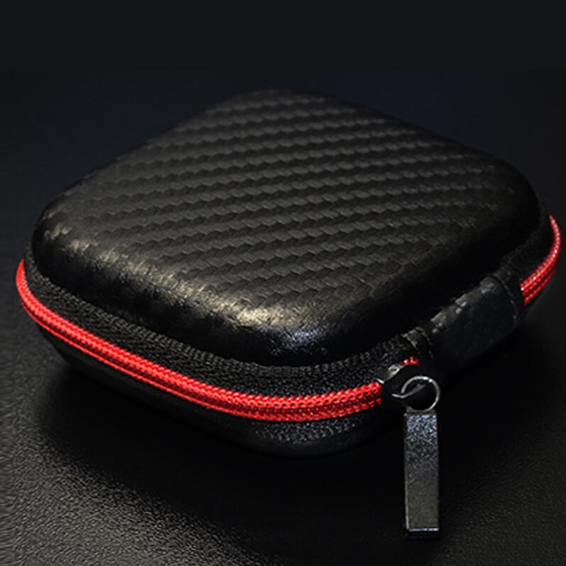 Cable Headphone Carry Storage Box Earbud Hard Case Travel Portable Bag P&C 