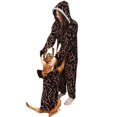 thumbnail image 6 of Aunavey Women's Christmas Onesie Pajamas Sleepwear Microfleece Hooded Adult Holiday Jumpsuit Romper Nightwear, 6 of 6