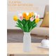 thumbnail image 4 of Flores Artificiales de Tulipán, Tulipanes Artificiales, Tulipanes Táctiles Decoración para Fiesta, Boda, Hogar, Evento, Centros de Mesa, Ramo, 4 of 4