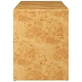 thumbnail image 4 of Scranton & Co 2-Drawer Burl Wood Desk with Full-Glide Drawers, 4 of 9