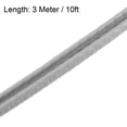 thumbnail image 3 of Unique Bargains Edge Trim U Seal Grey U Channel Edge Protector Fits 1/64'' - 1/16'' Edge 10 Feet Long Grey 1/32"- 3/32", 3 of 5