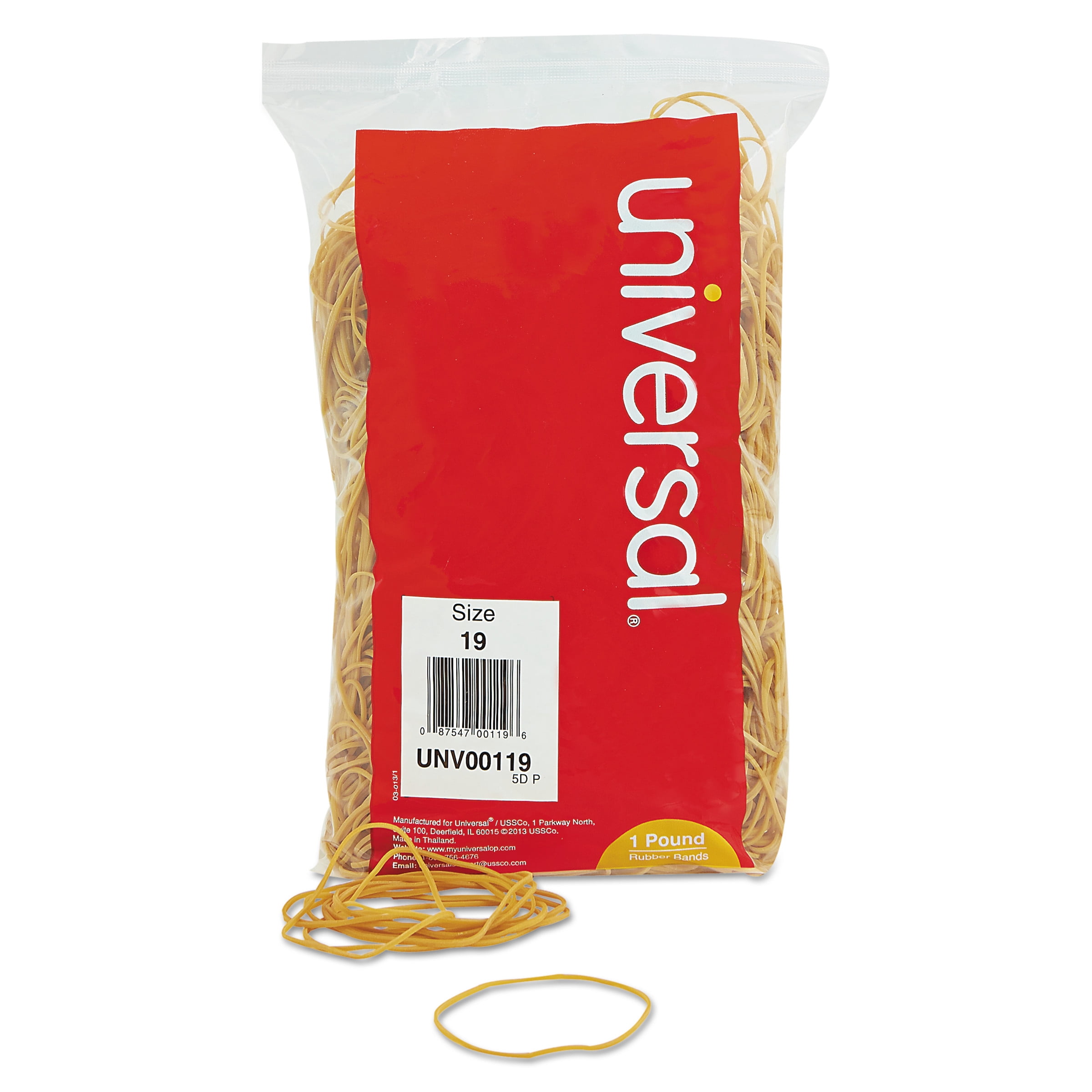 Universal Rubber Bands Size Chart