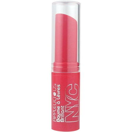 NYC New York Color Applelicious Glossy Lip Balm, 356 Big Apple Red, 0.12 Oz.