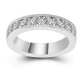 thumbnail image 5 of Eclet Jewels 2.4 Ct Round Brilliant Cut Lab Created Diamond Band - Wedding Silver Band - Engagement Anniversary Channel Set Eternity Ring Band for Women's - Handmade Jewelry for Mom/Sister/Girlfriend, 5 of 9