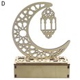thumbnail image 1 of Yoone Wood LED Lamp High Brightness Party Decor Hollow Moon Star Wooden Decor for Festival, 1 of 6