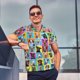 thumbnail image 4 of Balery Cute Dogs Collage Camisa Polo de Hombre con Estampado, de Manga Corta y Tejido Medio, Camisa Tipo Golf Polo-X-Large, 4 of 6