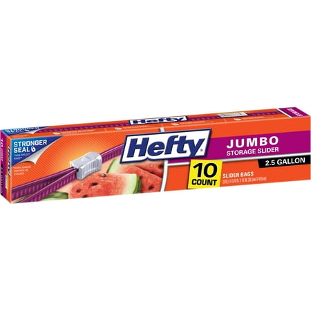 jumbo hefty gallon slider count sized bags storage