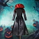 thumbnail image 4 of Vestido de disfraz de vampiro para niña, vestido elegante de Halloween para fiesta, Cosplay de fantasma, Vestidos de actuación Canival, tela para niño pequeño, 3 uds., 4 of 5