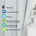 thumbnail image 7 of OVZME 100% Blackout Curtains Liner with 14 Rings, Total Darkening Thermal Theater Curtains Liner for 84 Inch long Curtains Behind，Energy Efficient Curtains for Winter, Each 40" Wx80 L, 7 of 7