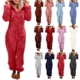 thumbnail image 2 of Onesies-ropa de dormir de forro polar para mujer, conjuntos de pijamas de talla grande para adultos, pijamas cálidos para mujeres, S-5XL de invierno, 2022, 2 of 6
