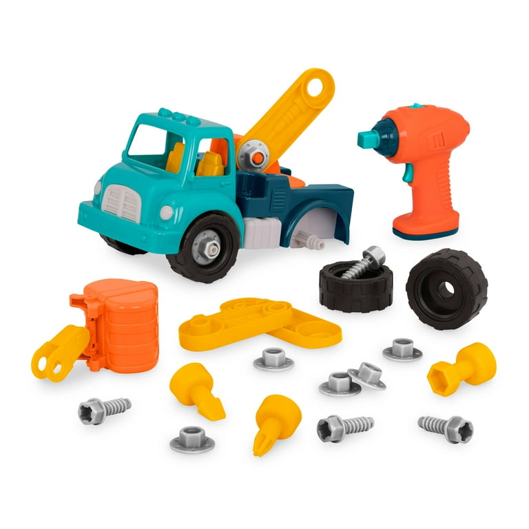 Battat Take Apart Crane Construction Toy with 33 Pieces Vehicle Playsets Toddler and Preschool Toys Walmart