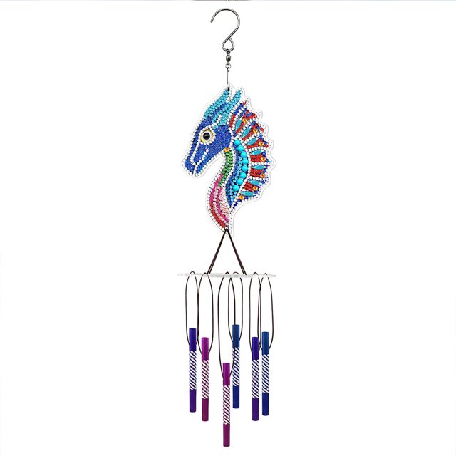Cuadros Decorativos Acrílico Wind Chime Bell Colgante DIY Diamond Painting Home Decor (FLDZ10) Likrtyny embutido en tela