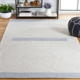 thumbnail image 2 of SAFAVIEH Natura Marina Striped Wool Area Rug, Ivory/Light Blue, 8' x 10', 2 of 8
