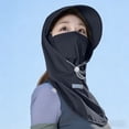 thumbnail image 3 of Windproof Hat Windproof Face Mask Casual and Fashionable Solid Color Ice Silk Sunscreen Mask and Hat for Head, Face, and Neck Protection, 3 of 5