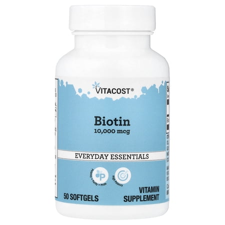 Vitacost Biotin, 10,000 mcg, 50 Softgels