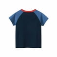 thumbnail image 6 of piuwrlz Baby T-Shirt T-Shirt Printed Round Neck English Casual Shirt Navy Size 6-7 Years, 6 of 9