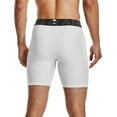 thumbnail image 3 of Under Armour Men's HeatGear Compression 6\&q; Shorts (White/Black, LT), 3 of 3